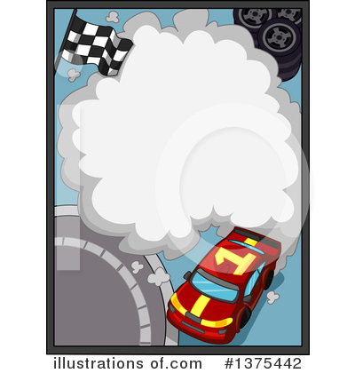 Royalty-Free (RF) Race Car Clipart Illustration by BNP Design Studio - Stock Sample #1375442