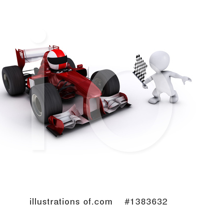 Race Car Clipart #1383632 by KJ Pargeter