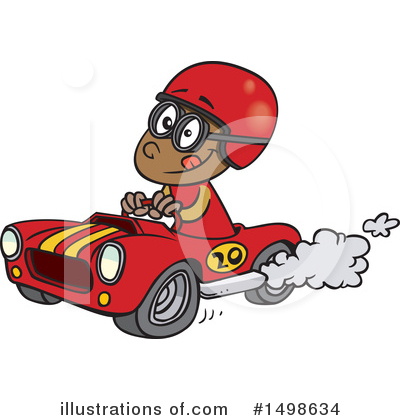 Royalty-Free (RF) Race Car Clipart Illustration by toonaday - Stock Sample #1498634