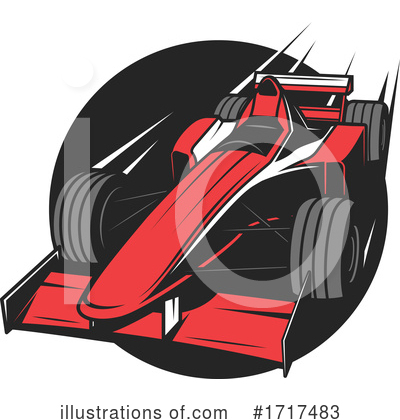 Royalty-Free (RF) Race Car Clipart Illustration by Vector Tradition SM - Stock Sample #1717483