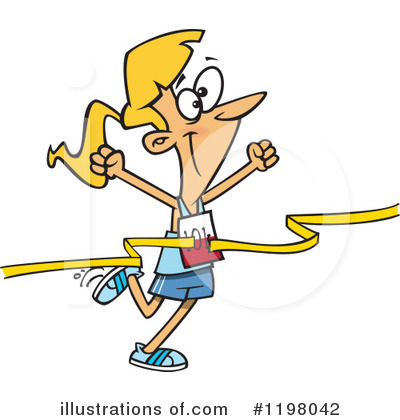 Royalty-Free (RF) Race Clipart Illustration by toonaday - Stock Sample #1198042