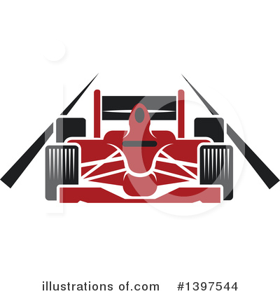 Race Car Clipart #1397544 by Vector Tradition SM