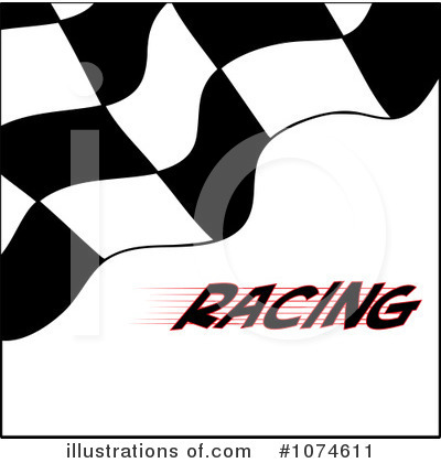 Royalty-Free (RF) Racing Flag Clipart Illustration by Pams Clipart - Stock Sample #1074611