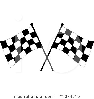 Royalty-Free (RF) Racing Flag Clipart Illustration by Pams Clipart - Stock Sample #1074615