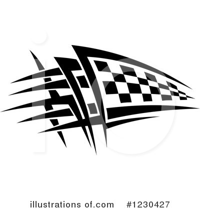 Royalty-Free (RF) Racing Flag Clipart Illustration by Vector Tradition SM - Stock Sample #1230427