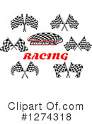 Racing Flag Clipart #1274318 by Vector Tradition SM