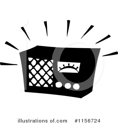 Royalty-Free (RF) Radio Clipart Illustration by BestVector - Stock Sample #1156724