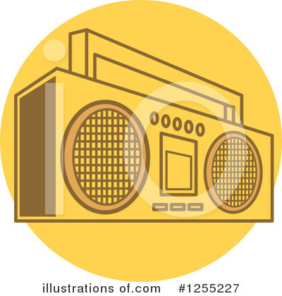 Boom Box Clipart #1255227 by Andy Nortnik