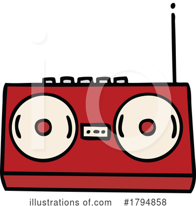 Royalty-Free (RF) Radio Clipart Illustration by lineartestpilot - Stock Sample #1794858