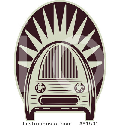 Royalty-Free (RF) Radio Clipart Illustration by r formidable - Stock Sample #61501