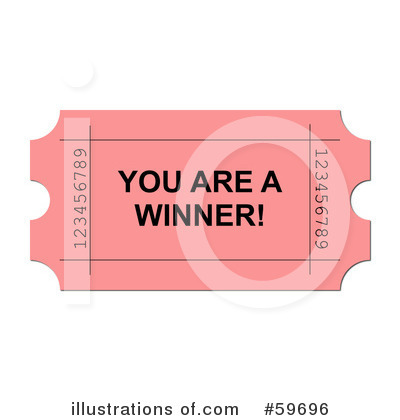 Royalty-Free (RF) Raffle Ticket Clipart Illustration by oboy - Stock Sample #59696