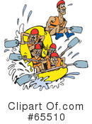Rafting Clipart #65510 by Dennis Holmes Designs