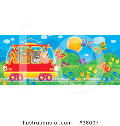 Trams Clipart #38007 by Alex Bannykh