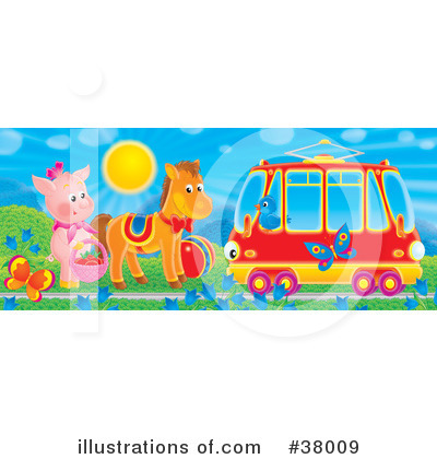 Trams Clipart #38009 by Alex Bannykh