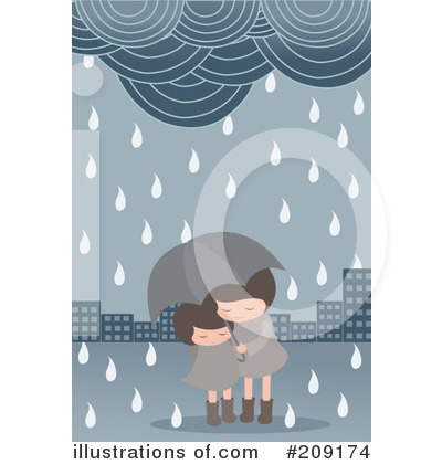 Royalty-Free (RF) Rain Clipart Illustration by mayawizard101 - Stock Sample #209174