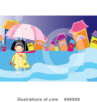 Royalty-Free (RF) Rain Clipart Illustration by mayawizard101 - Stock Sample #98668