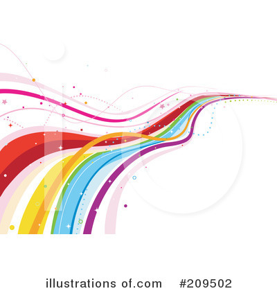 Royalty-Free (RF) Rainbow Background Clipart Illustration by BNP Design Studio - Stock Sample #209502
