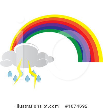 Royalty-Free (RF) Rainbow Clipart Illustration by Pams Clipart - Stock Sample #1074692