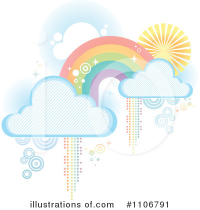 Rainbow Background Clipart #1106791 by Amanda Kate