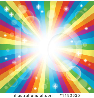 Rainbow Background Clipart #1182635 by visekart
