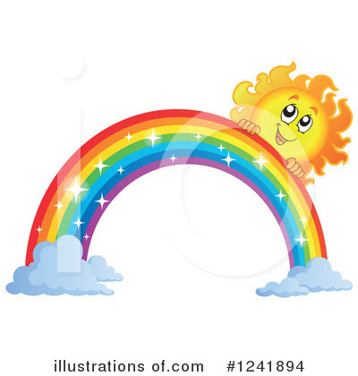 Royalty-Free (RF) Rainbow Clipart Illustration by visekart - Stock Sample #1241894
