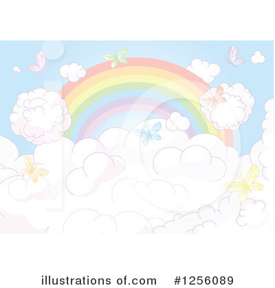 Royalty-Free (RF) Rainbow Clipart Illustration by Pushkin - Stock Sample #1256089