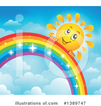 Royalty-Free (RF) Rainbow Clipart Illustration by visekart - Stock Sample #1389747