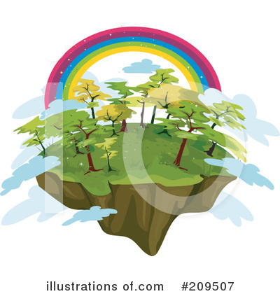 Royalty-Free (RF) Rainbow Clipart Illustration by BNP Design Studio - Stock Sample #209507