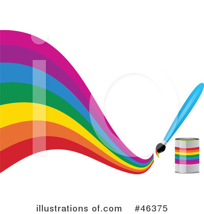Royalty-Free (RF) Rainbow Clipart Illustration by elaineitalia - Stock Sample #46375
