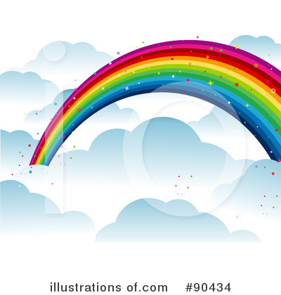 Royalty-Free (RF) Rainbow Clipart Illustration by BNP Design Studio - Stock Sample #90434