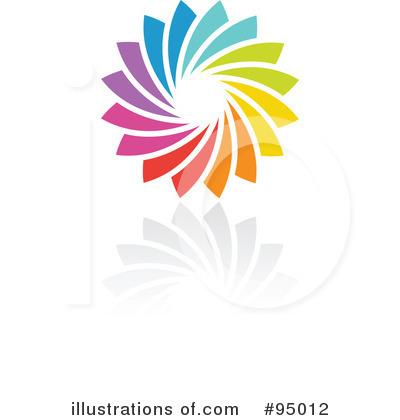 Royalty-Free (RF) Rainbow Logo Clipart Illustration by elena - Stock Sample #95012