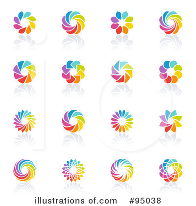Royalty-Free (RF) Rainbow Logo Clipart Illustration by elena - Stock Sample #95038