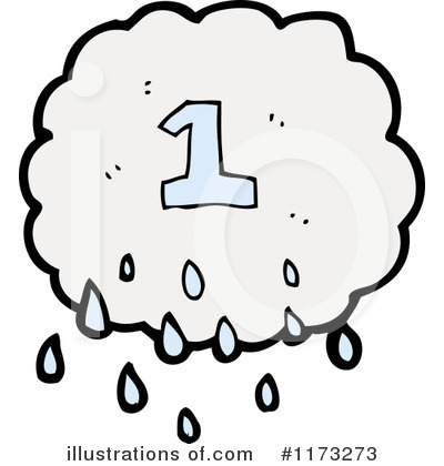 Royalty-Free (RF) Raincloud Clipart Illustration by lineartestpilot - Stock Sample #1173273