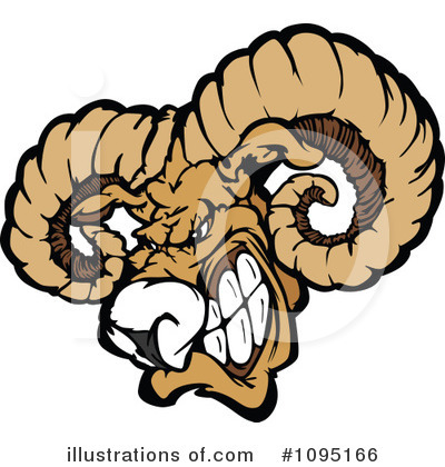 Royalty-Free (RF) Ram Clipart Illustration by Chromaco - Stock Sample #1095166