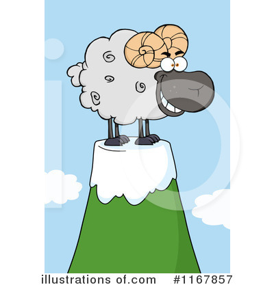 Royalty-Free (RF) Ram Clipart Illustration by Hit Toon - Stock Sample #1167857