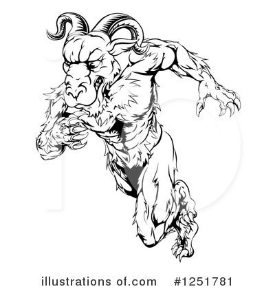 Goat Clipart #1251781 by AtStockIllustration