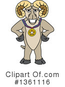 Ram School Mascot Clipart #1361116 by Mascot Junction