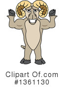 Ram School Mascot Clipart #1361130 by Mascot Junction
