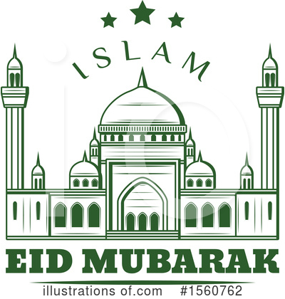 Eid Mubarak Clipart #1560762 by Vector Tradition SM