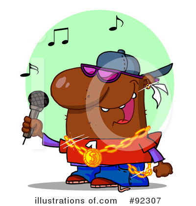 Royalty-Free (RF) Rapper Clipart Illustration by Hit Toon - Stock Sample #92307