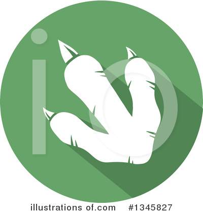 Paw Print Clipart #1345827 by Hit Toon