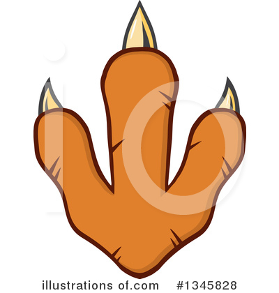 Paw Print Clipart #1345828 by Hit Toon