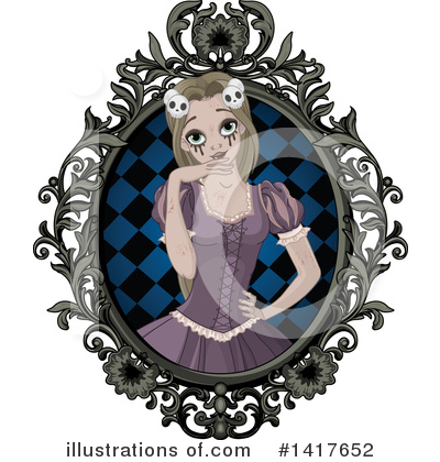 Royalty-Free (RF) Rapunzel Clipart Illustration by Pushkin - Stock Sample #1417652