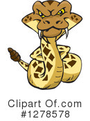 Rattlesnake Clipart #1278578 by Dennis Holmes Designs