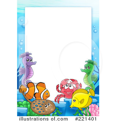 Royalty-Free (RF) Ray Fish Clipart Illustration by visekart - Stock Sample #221401