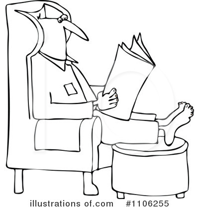 Royalty-Free (RF) Reading Clipart Illustration by djart - Stock Sample #1106255