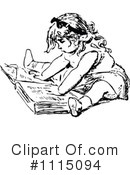 Reading Clipart #1115094 by Prawny Vintage