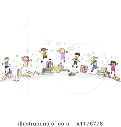 Royalty-Free (RF) Reading Clipart Illustration by BNP Design Studio - Stock Sample #1176778
