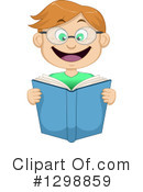 Reading Clipart #1298859 by Liron Peer