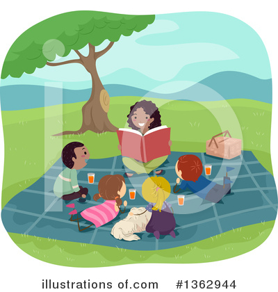 Royalty-Free (RF) Reading Clipart Illustration by BNP Design Studio - Stock Sample #1362944